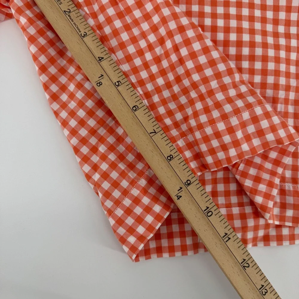 Polo Ralph Lauren Suffield‎ Shorts Mens 38 Orange White Gingham Checkered Cotton